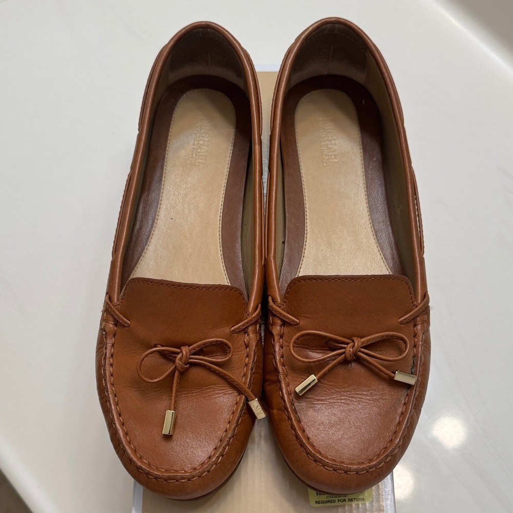 Michael Kors Tan Leather Loafers